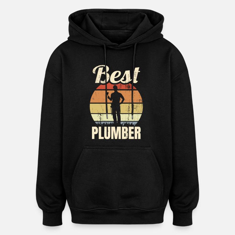 Bester Klempner - Oversized Unisex Hoodie - Schwarz