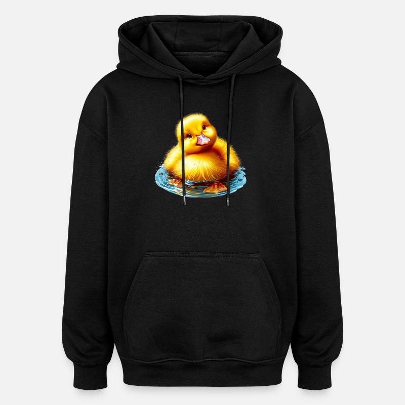 Caneton Canard Canard Canard - Sweat à capuche oversize unisexe - noir