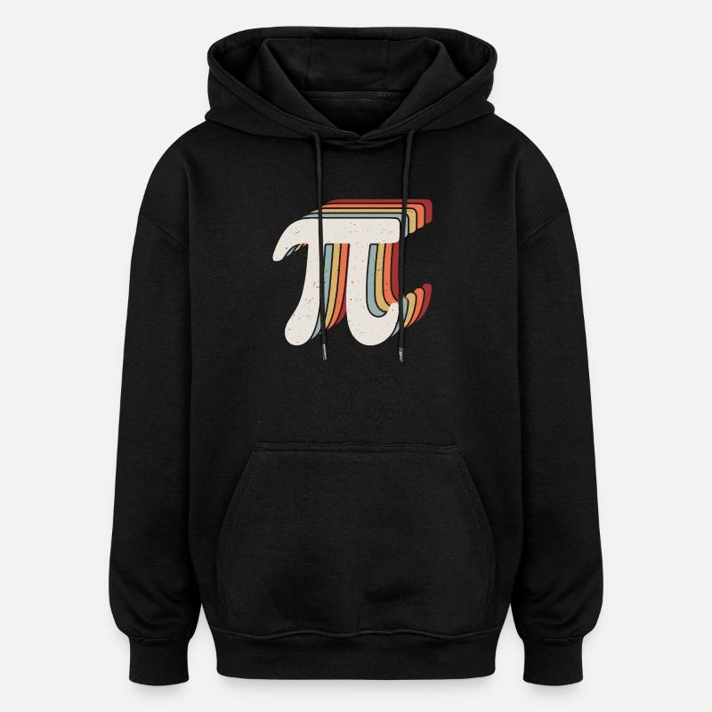 Bonne journée Pi - Sweat à capuche oversize unisexe - noir