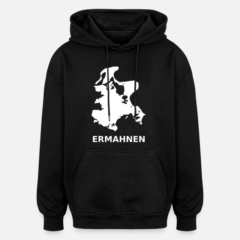 Rügen Weiß, pour ainsi dire - Sweat à capuche oversize unisexe - noir