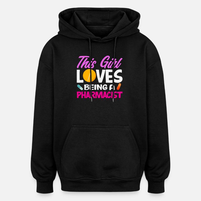 Apotheker Pharmazeutisch-technischer - Oversized Unisex Hoodie - Schwarz
