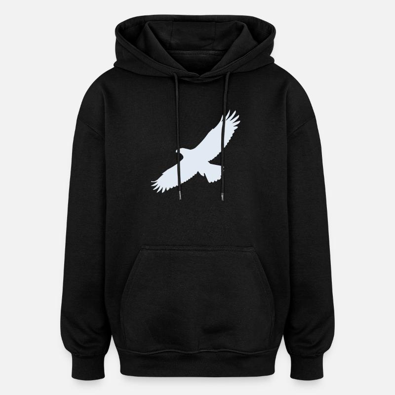 Eagle - Oversized Unisex Hoodie - black