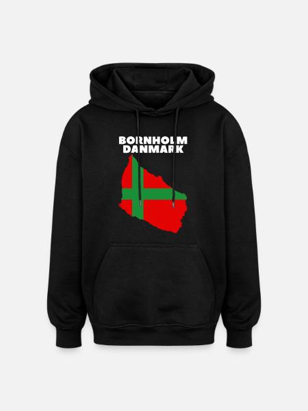 Bornholm Danmark - Oversized Unisex Hoodie - Schwarz