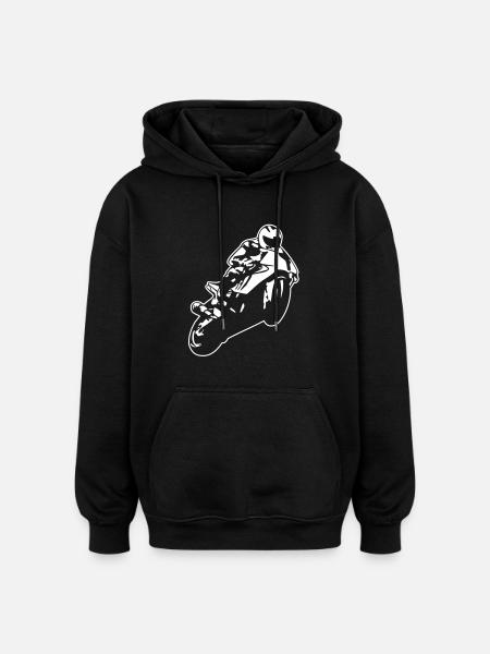 Superbike HP4 Wheelie uk - Oversized Unisex Hoodie - black