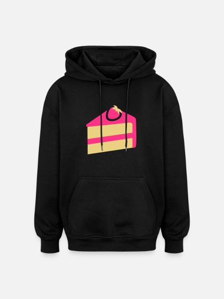 Cake - Oversized Unisex Hoodie - black
