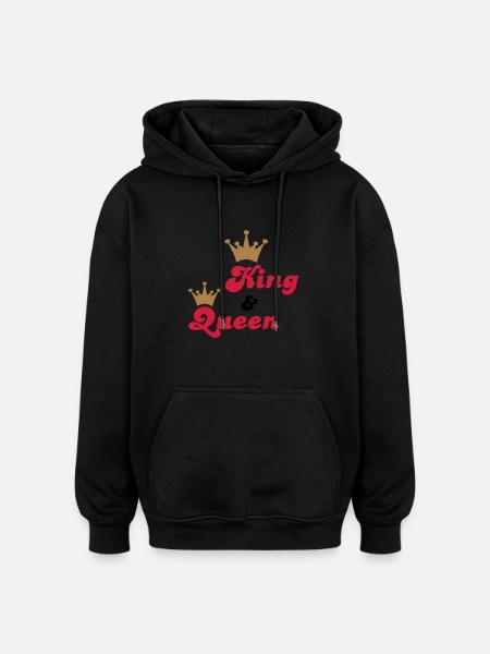 wedding - Oversized Unisex Hoodie - black