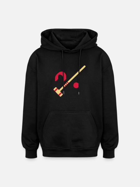 Croquet - Oversized Unisex Hoodie - black