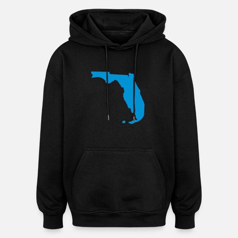 Floride - Sweat à capuche oversize unisexe - noir