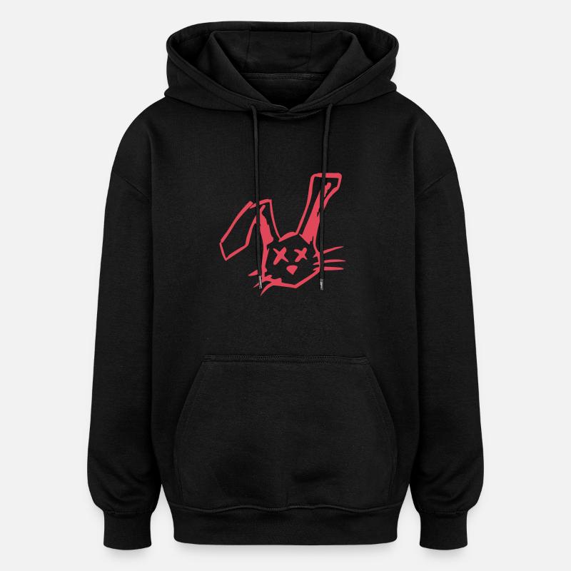 Dead Rabbit - Oversized Unisex Hoodie - Schwarz