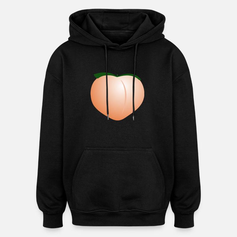 Pêche - Sweat à capuche oversize unisexe - noir