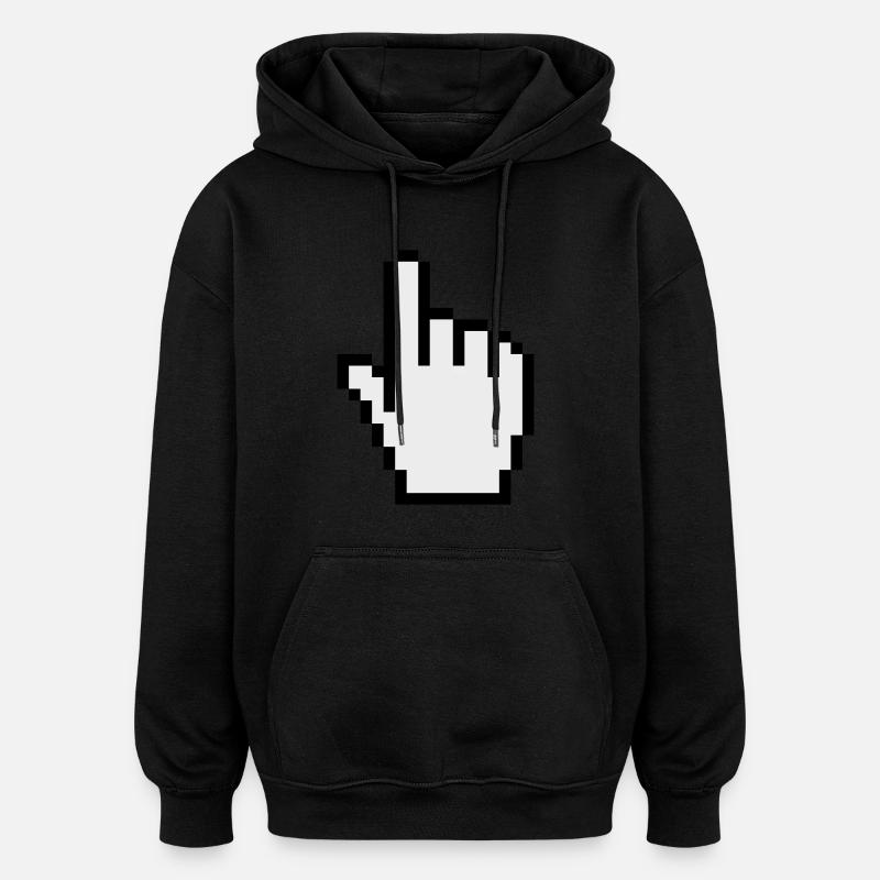 pointer / cursor - Oversized Unisex Hoodie - Schwarz