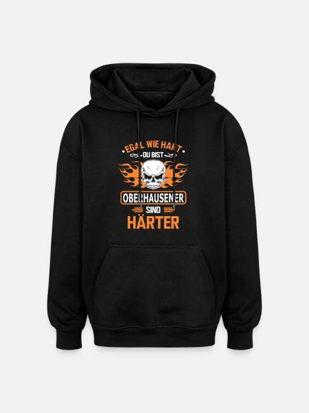OBERHAUSENER - Oversized Unisex Hoodie - Schwarz