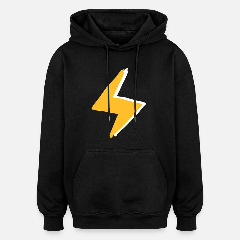 Blitz mit Superkräften - Kostüm - Oversized Unisex Hoodie - Schwarz