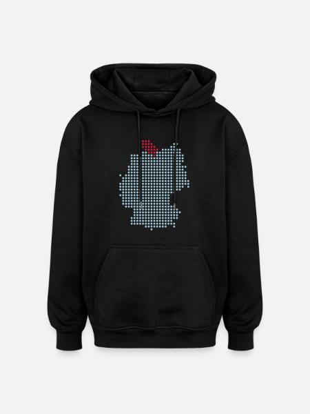 Schleswig-Holstein - Kiel and Lübeck - Oversized Unisex Hoodie - black