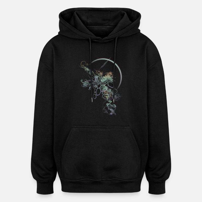 supernova-darkshirt - Oversized Unisex Hoodie - Schwarz