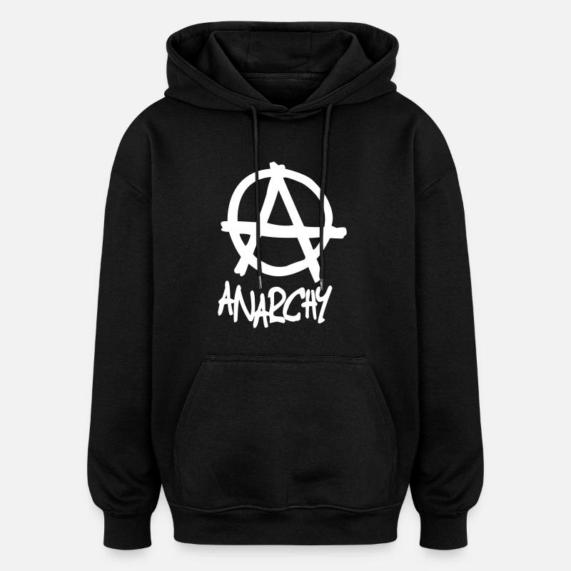 Anarchy - Oversized Unisex Hoodie - black