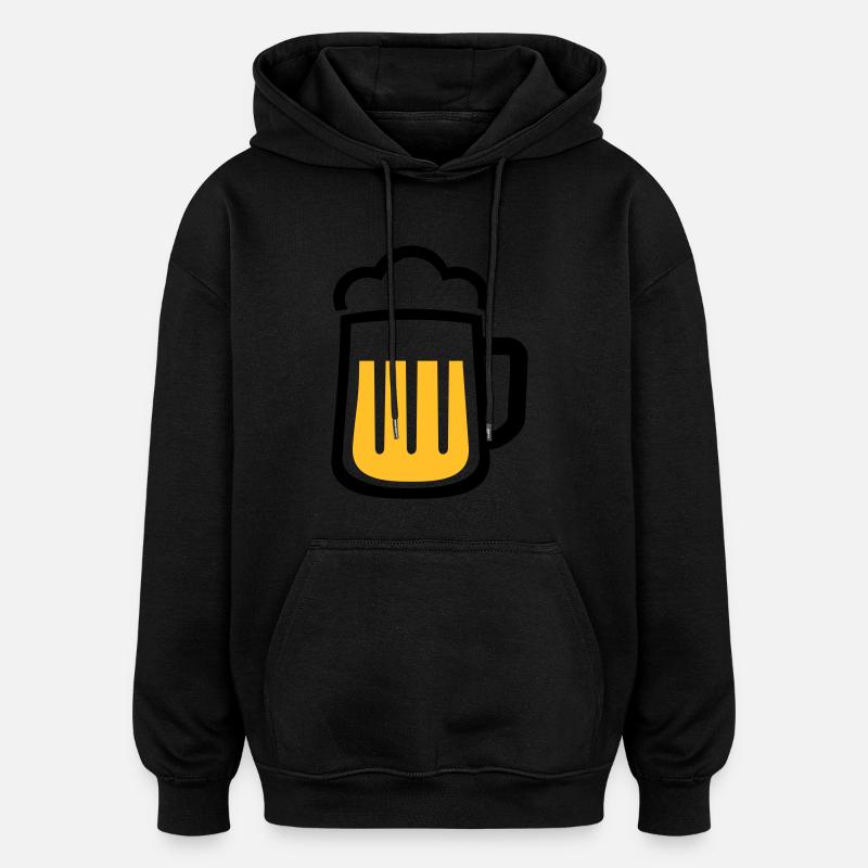 Beer - Oversized Unisex Hoodie - black