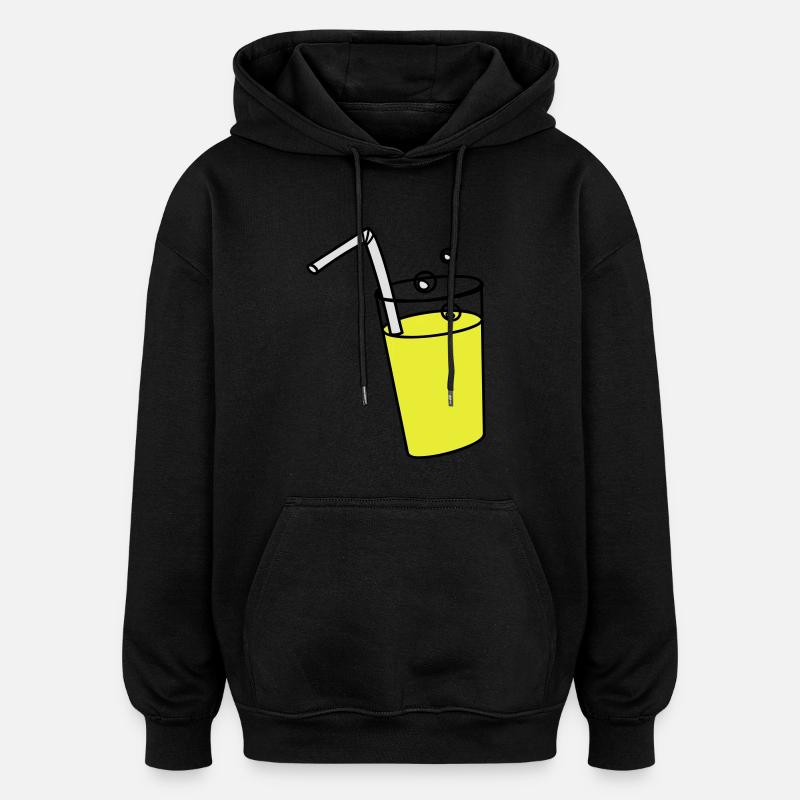 Brause - Oversized Unisex Hoodie - Schwarz