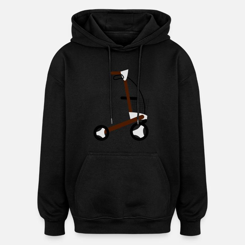 rollator - Oversized Unisex Hoodie - Schwarz