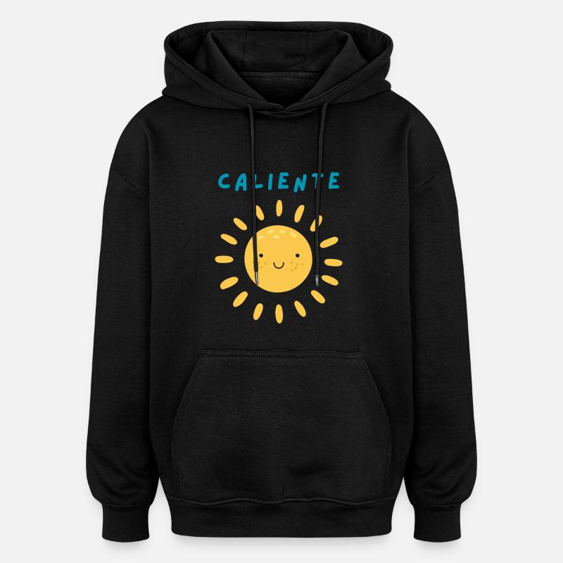 Caliente soleil 2 - Sweat à capuche oversize unisexe - noir