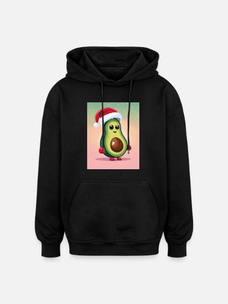 Weihnachten - Oversized Unisex Hoodie - Schwarz