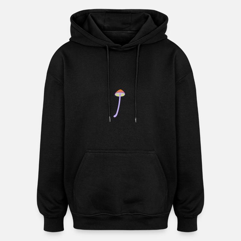 Champignon magique - Sweat à capuche oversize unisexe - noir