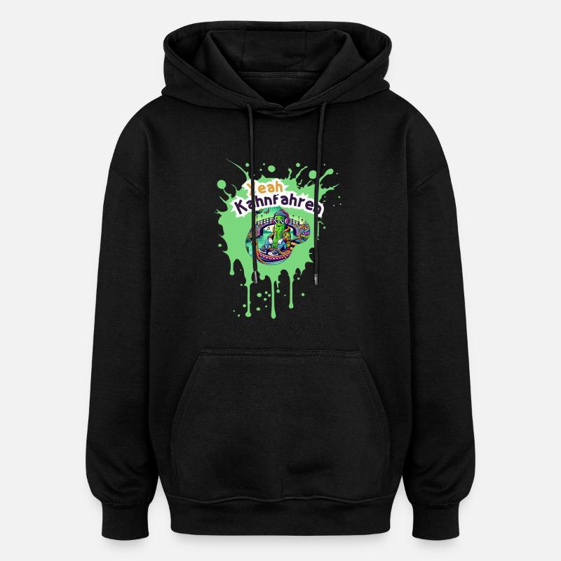 Spreewald - Sweat à capuche oversize unisexe - noir