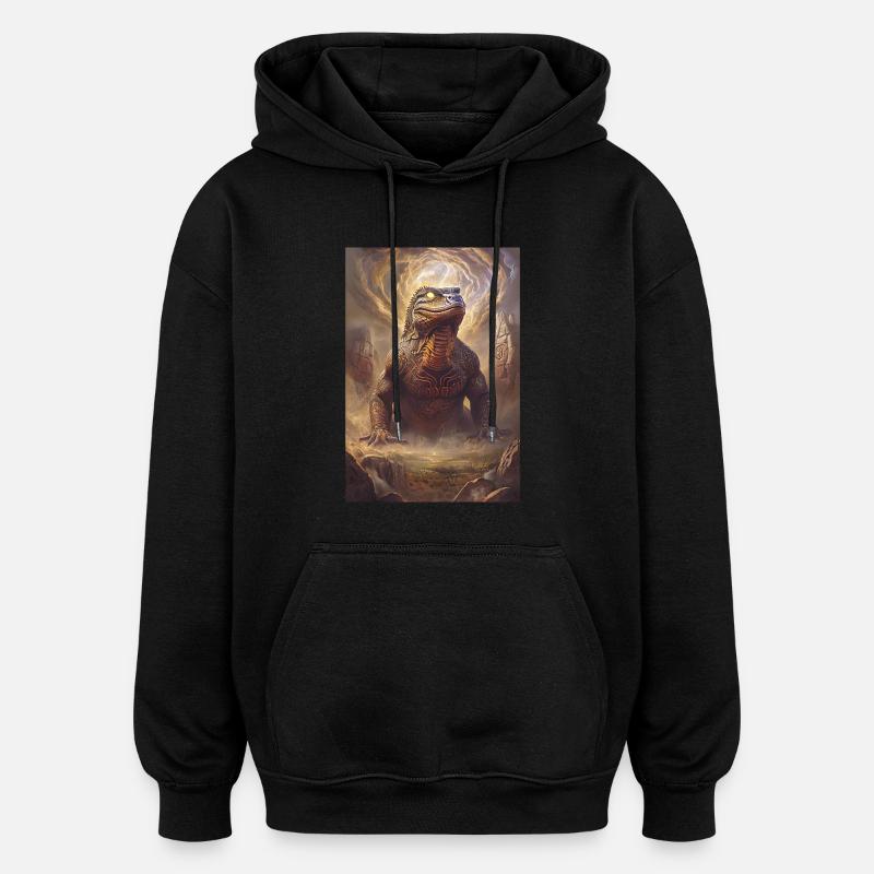 Dirawong Australie Mythologie Cadeau - Sweat à capuche oversize unisexe - noir