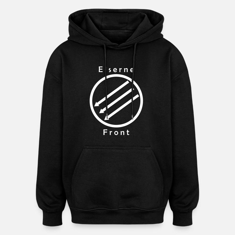 Eiserne Fron - Drei Pfeile - Sweat à capuche oversize unisexe - noir