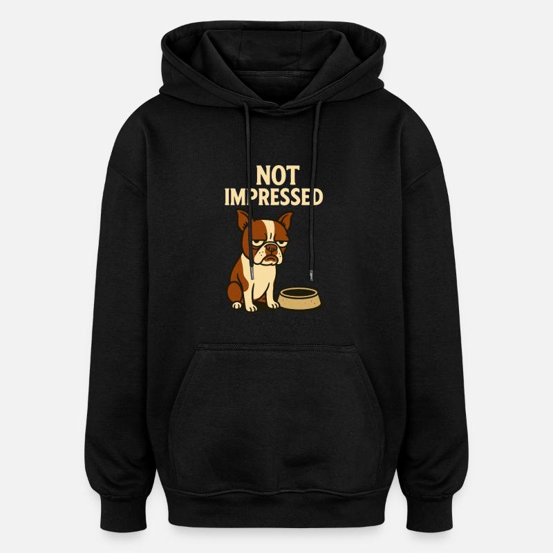 Pablo n’est pas impressionné - Sweat à capuche oversize unisexe - noir