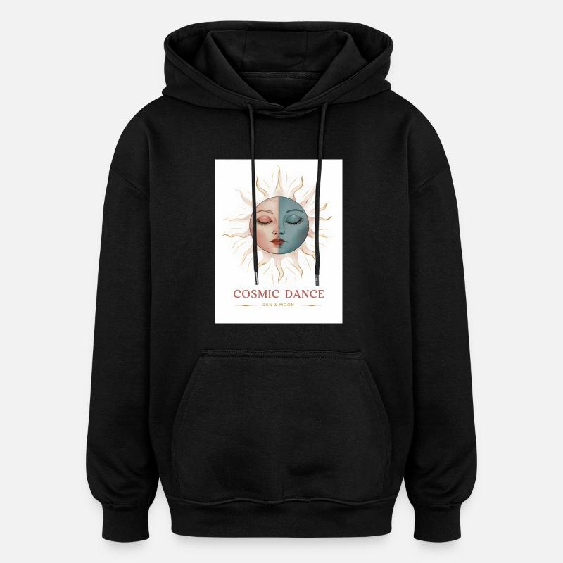 Cosmic Dance Spiritual Gift - Oversized Unisex Hoodie - black