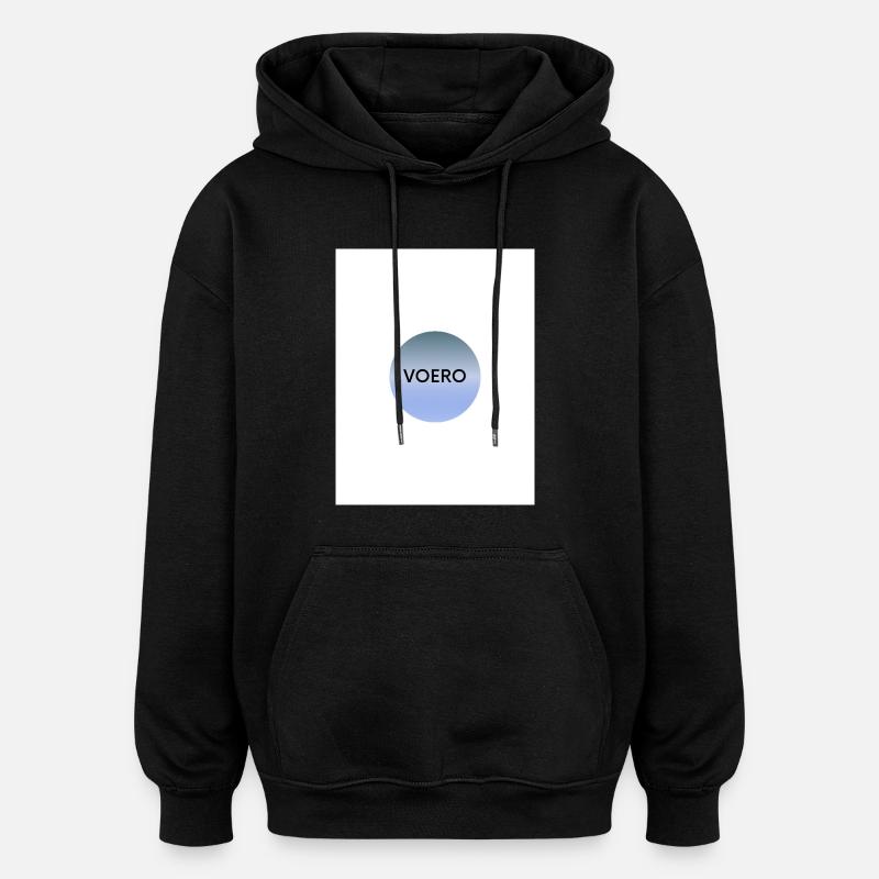 VOERO 2 - Sweat à capuche oversize unisexe - noir