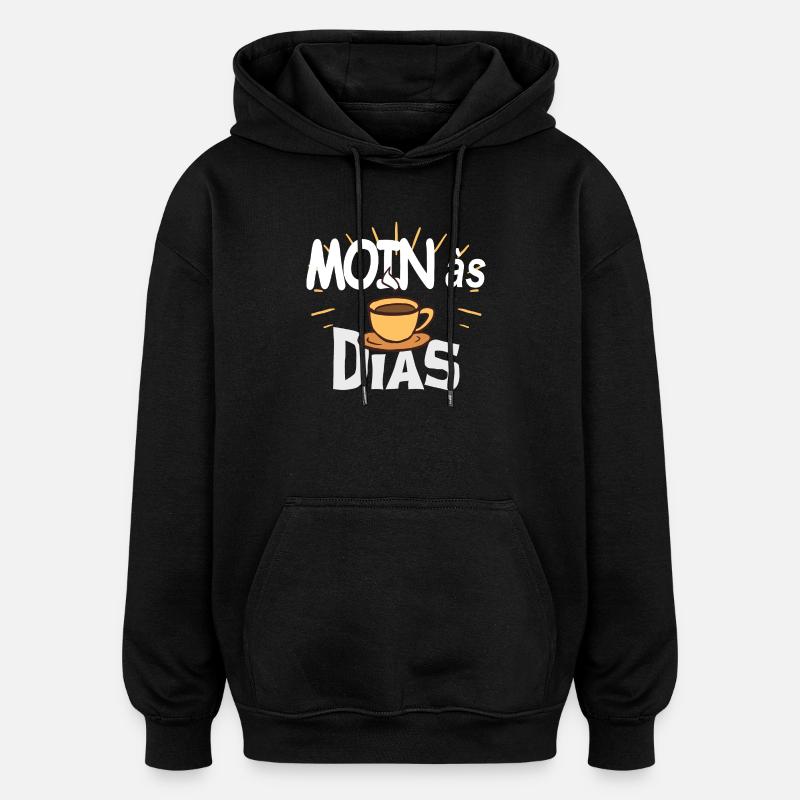 MOINas Dias - Oversized Unisex Hoodie - Schwarz