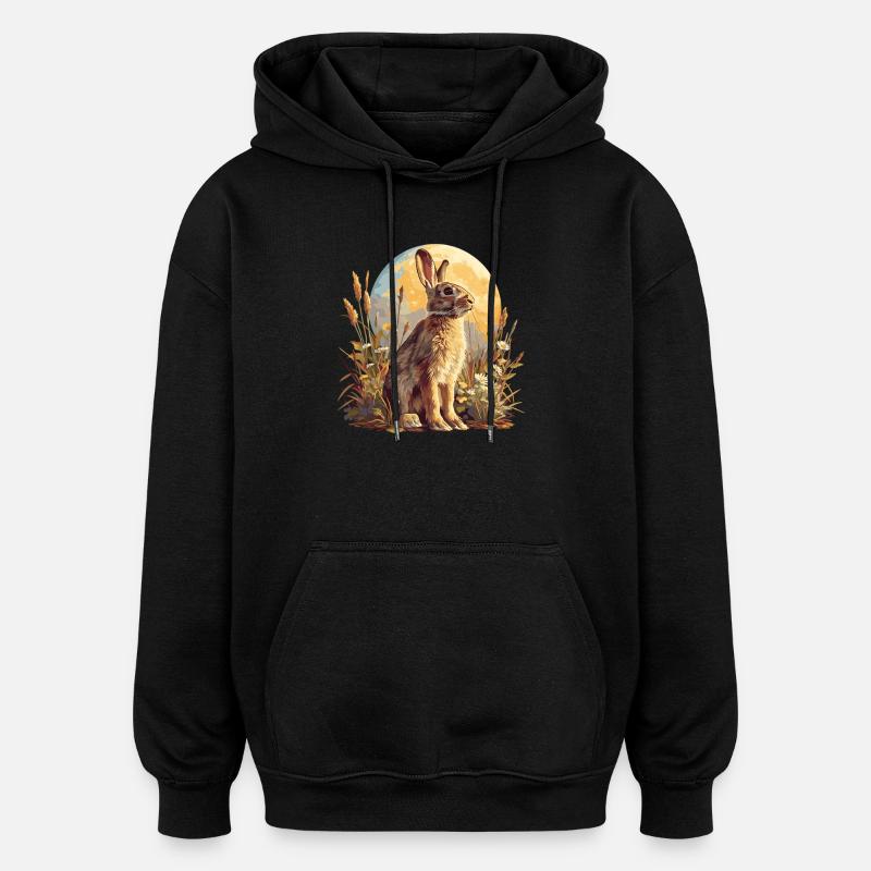 Bunny Bunny - Oversized Unisex Hoodie - black