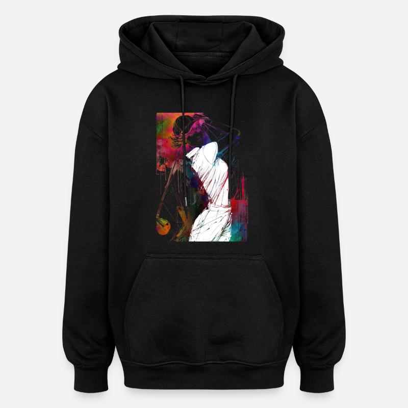 Golf player #golf - Oversized Unisex Hoodie - black