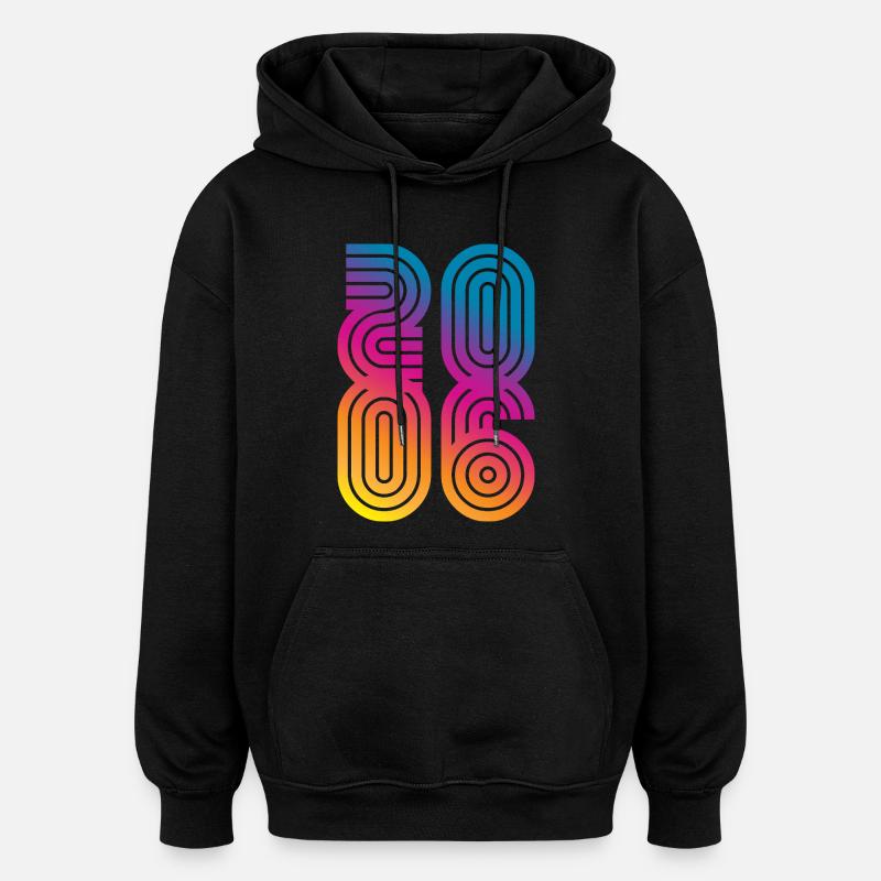 Millésime 2006 - Sweat à capuche oversize unisexe - noir