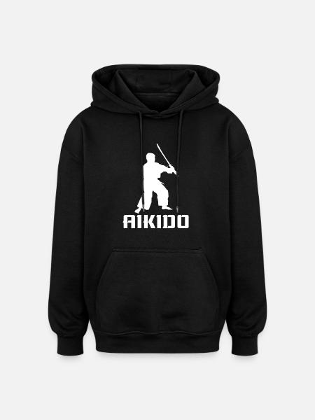 Aikido - Oversized Unisex Hoodie - black