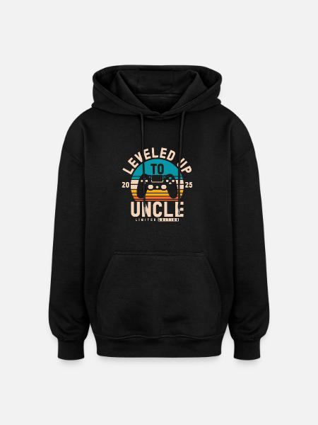 Ascended to Uncle 2025 - Oversized Unisex Hoodie - black