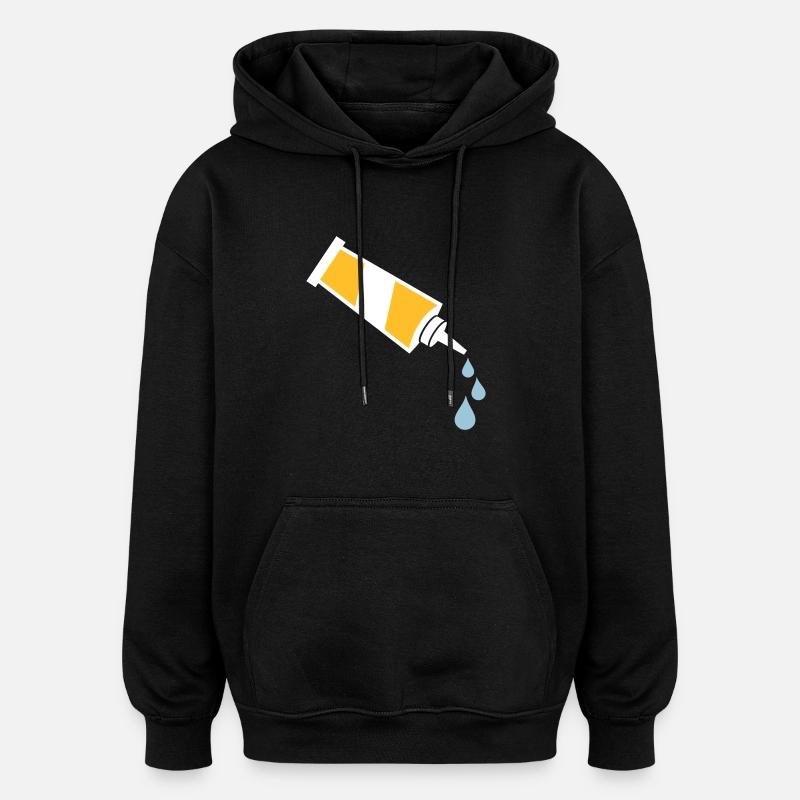 Kleber - Oversized Unisex Hoodie - Schwarz