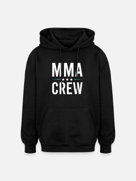 Mma Crew - Oversized Unisex Hoodie - black