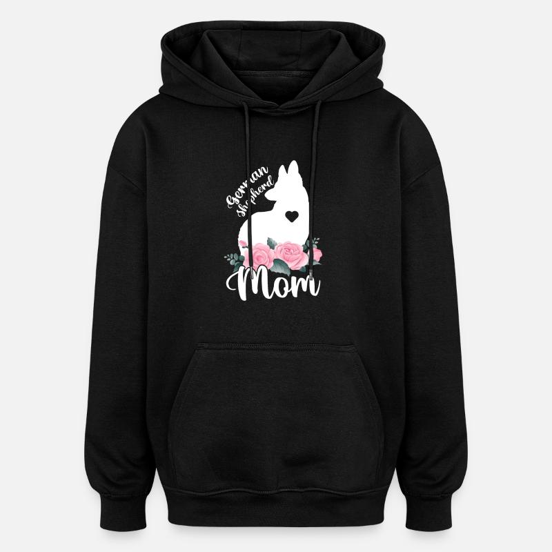 German Shepherd Mom - Oversized Unisex Hoodie - black