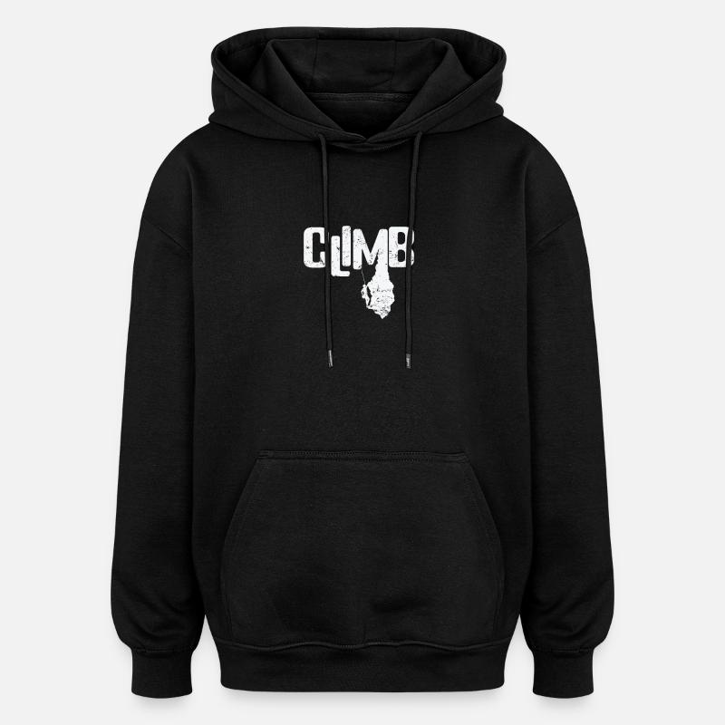 Escalade de bloc - Sweat à capuche oversize unisexe - noir