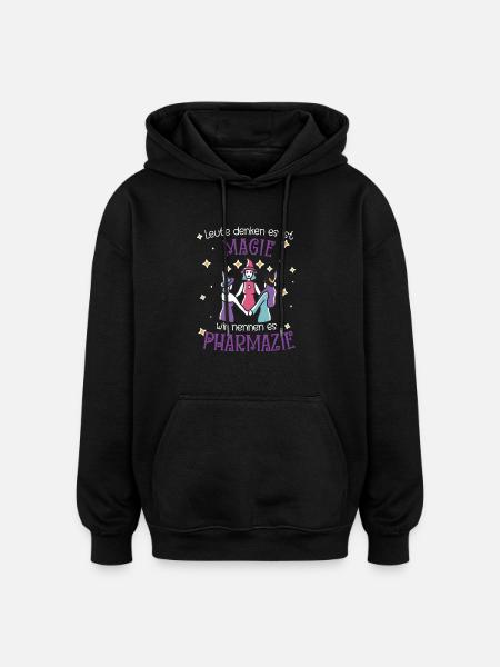 Pharmacy | Pharmacy Magic - Oversized Unisex Hoodie - black