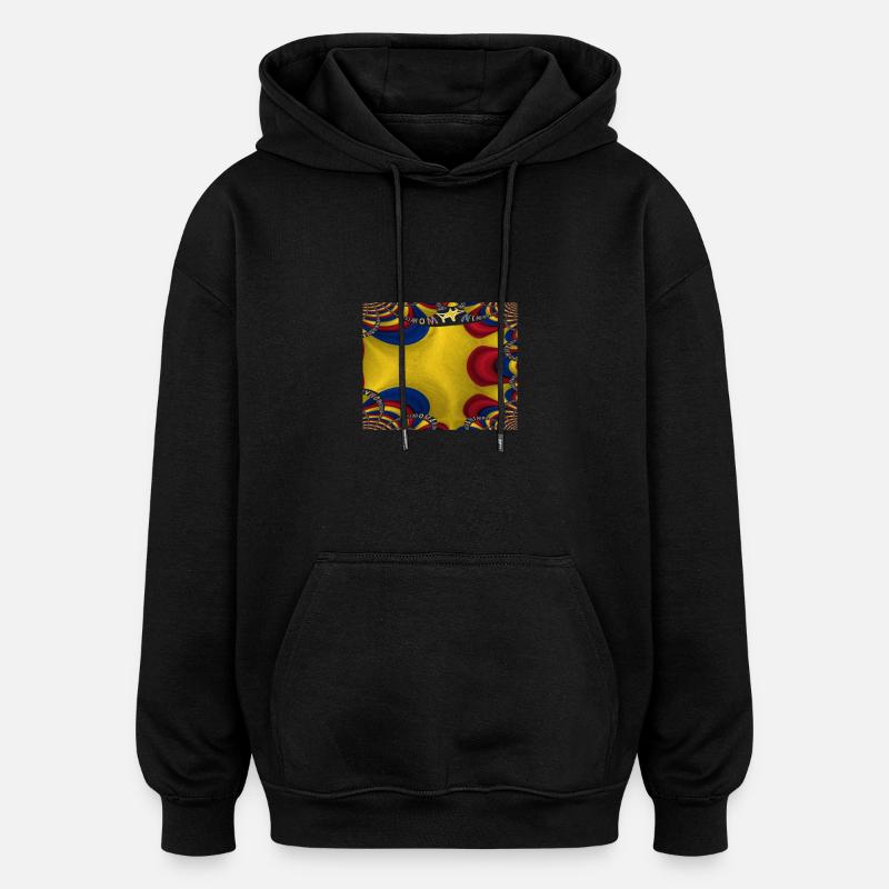 Drapeau de la Roumanie Bucarest - Sweat à capuche oversize unisexe - noir