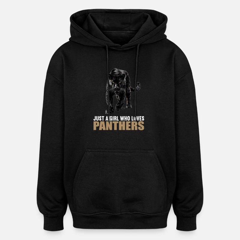 Panthères Panthère - Sweat à capuche oversize unisexe - noir