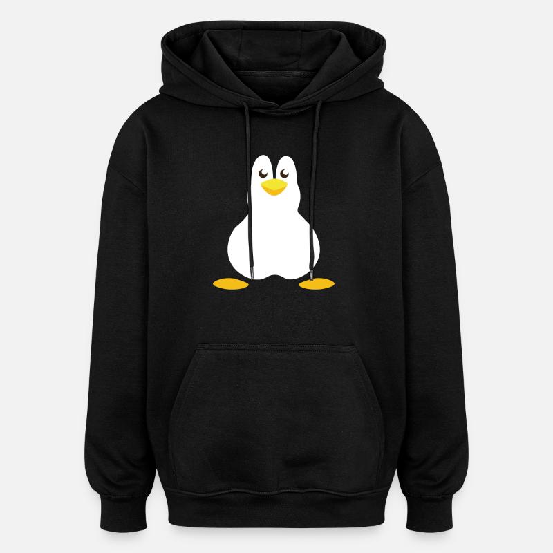 Halloween Pingouin Costume Pingouin - Sweat à capuche oversize unisexe - noir