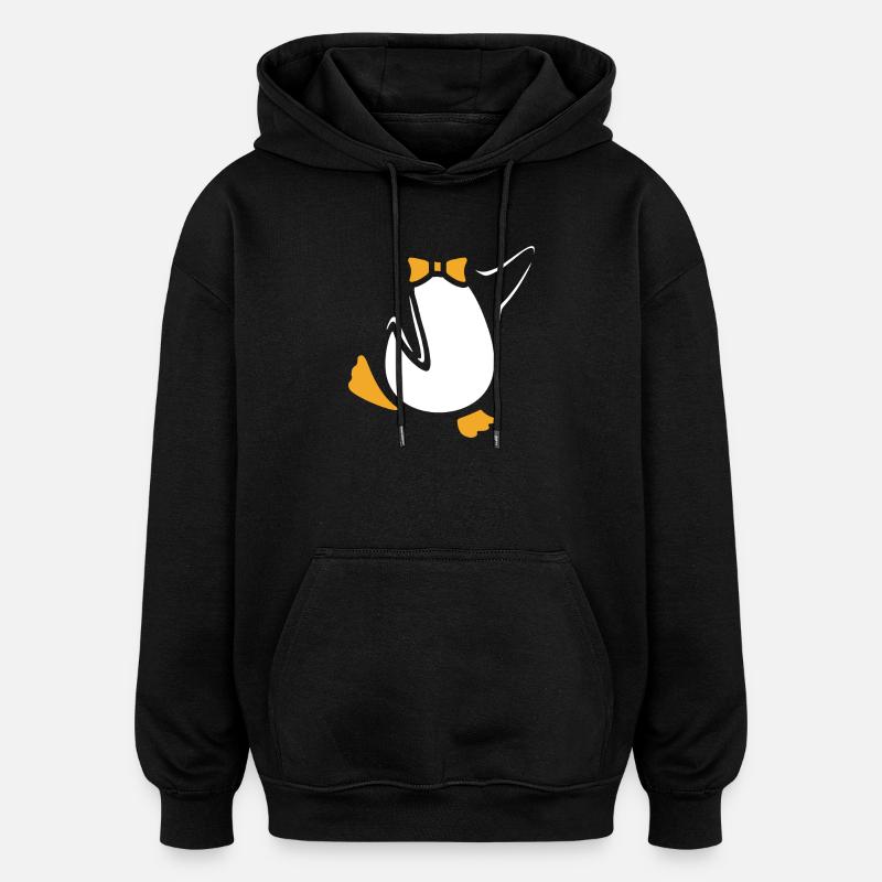 Halloween Pingouin Costume Pingouin - Sweat à capuche oversize unisexe - noir