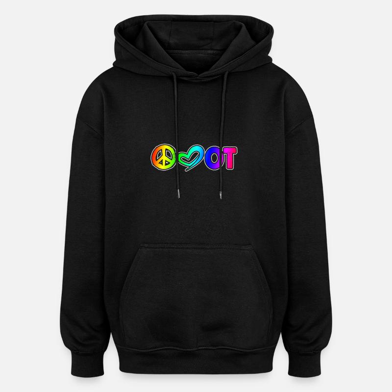 Occupational Therapy Peace - Oversized Unisex Hoodie - black