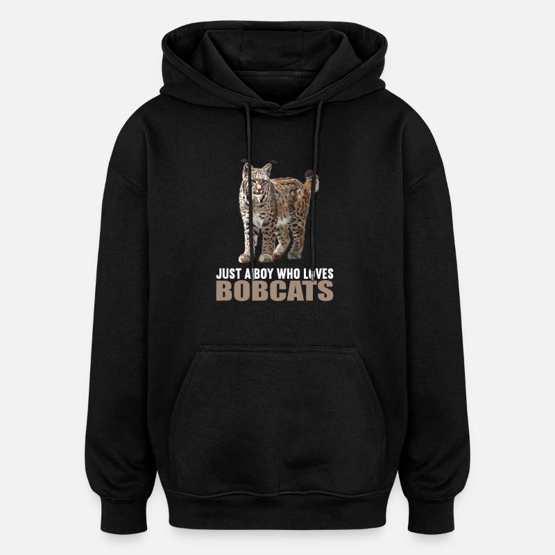 Bobcats Rotluchse Rotluchs Luchs - Oversized Unisex Hoodie - Schwarz