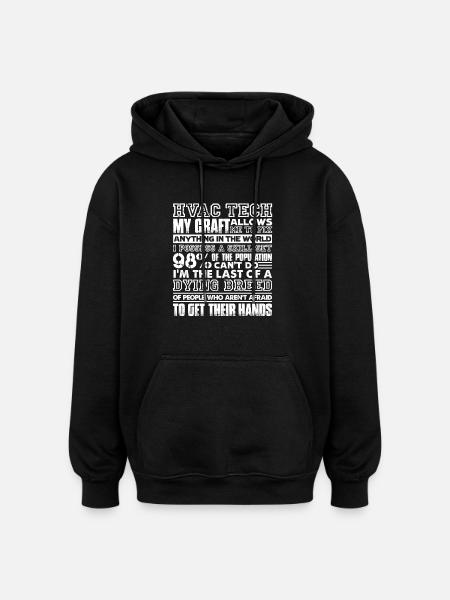 HVAC Tech HVAC Tech Job - Oversized Unisex Hoodie - black